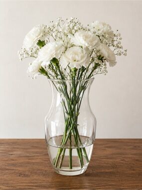 Classic Tall Clear Glass Vase
